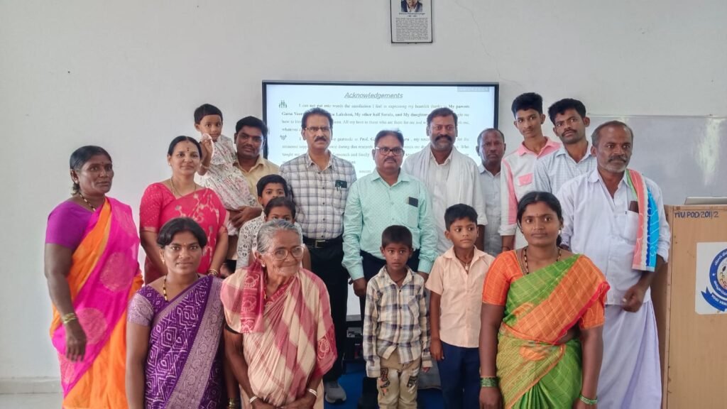 గట్టు వెంకట రాముడుకు వైవీయూ డాక్టరేట్ ప్రదానం