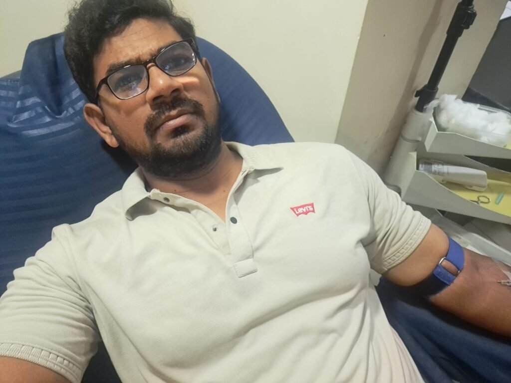 రక్తదానం చేసిన మహమ్మద్ కలాం