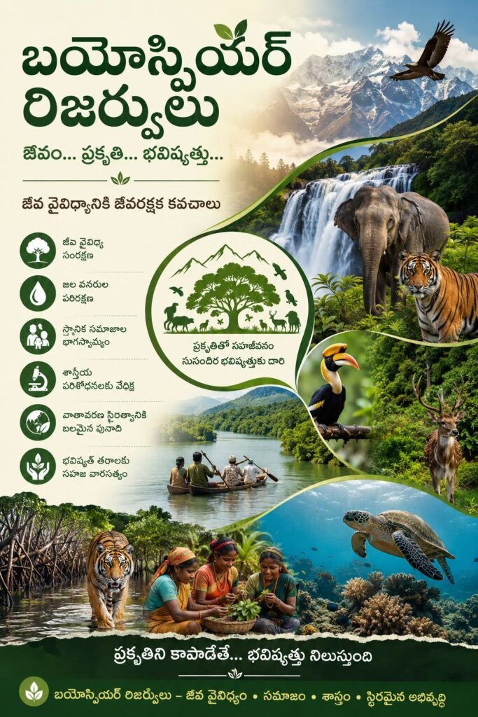 జీవవైవిధ్య భవిష్యత్తుకు భరోసా బయోస్ఫియర్ రిజర్వులు 