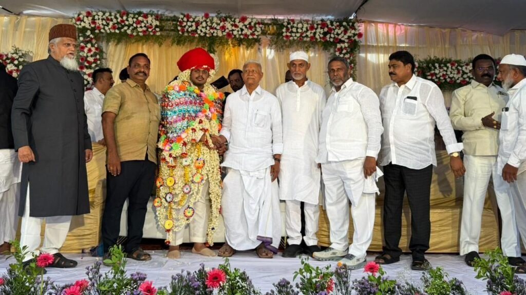 ఎన్ఎస్ మున్నా కుమారుడు నిఖా కు హాజరైన ఎమ్మెల్యే