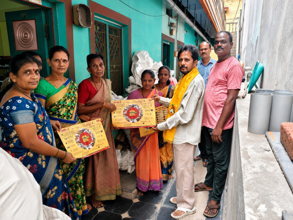 25వ వార్డులో ‘ఇంటింటికి తెలుగుదేశం’ కార్యక్రమం..