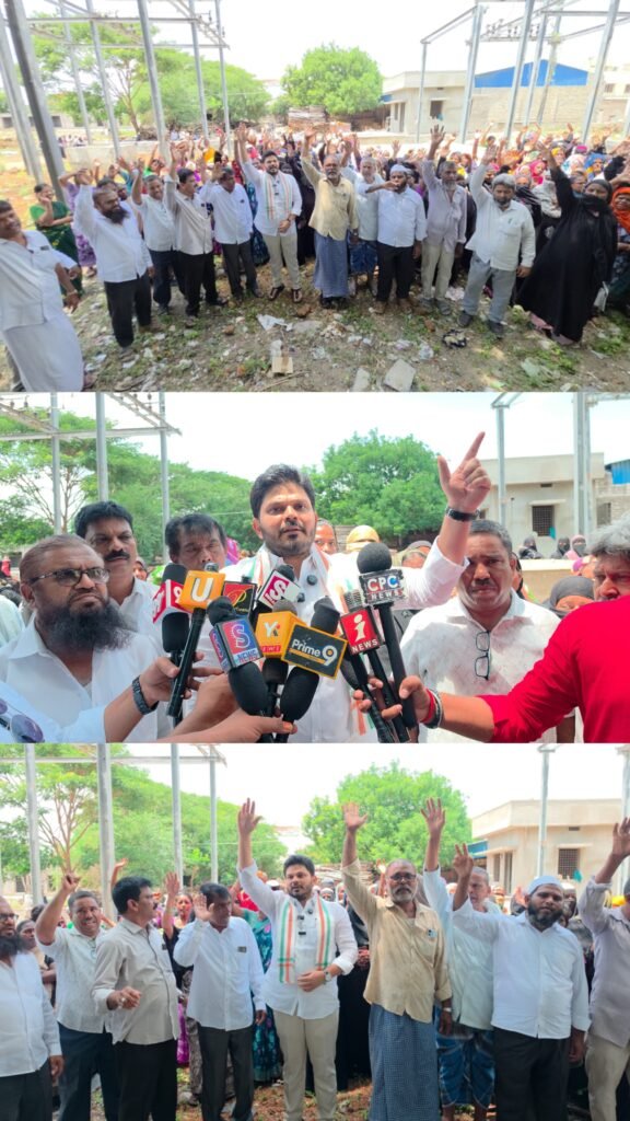 “సబ్‌స్టేషన్ వద్దు.. ప్రజల ప్రాణాలకు ముప్పు!”–కాంగ్రెస్ పార్టీ డిమాండ్