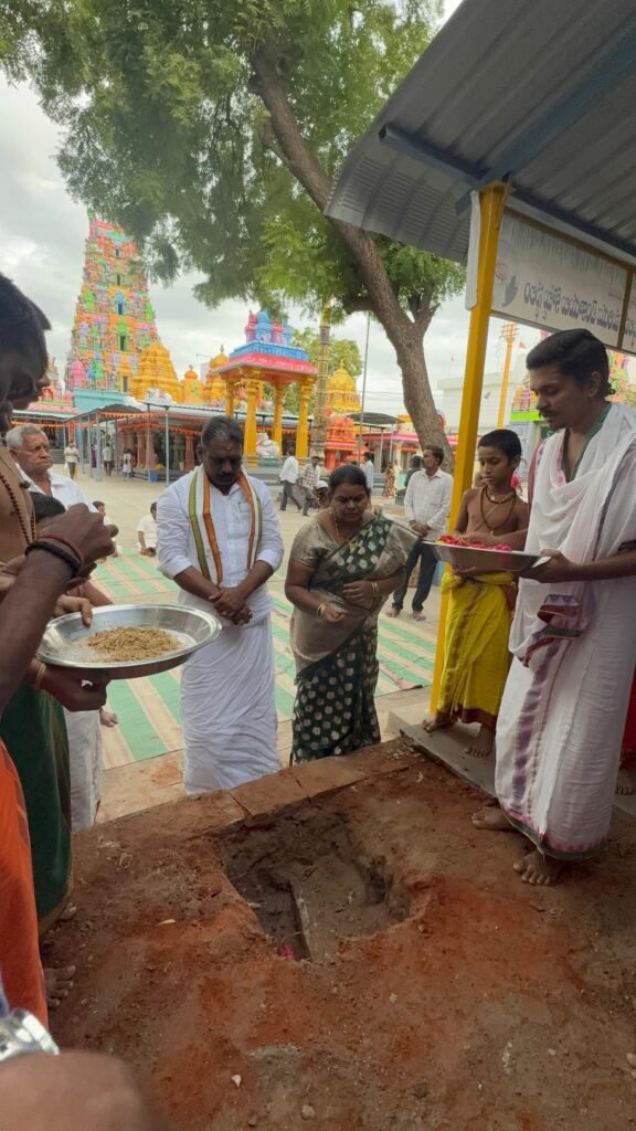 అగస్త్యేశ్వర ఆలయంలో యాగశాల నిర్మాణానికి భూమిపూజ